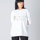 まめるりはことりのあつまれオカメインコちゃん【まめるりはことり】 Big Long Sleeve T-Shirt