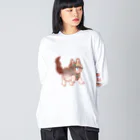 ノアオオカミのオオカミのウルフル Big Long Sleeve T-Shirt