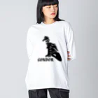 maccha47のこんなカンジ？（漢字）　禿鷲:コンドル Big Long Sleeve T-Shirt