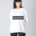 源流狂人卍のOSASIMI ビッグシルエットロングスリーブTシャツ