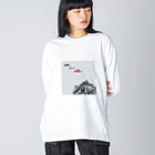 faireのモン・サン・ミシェル ビッグシルエットロングスリーブTシャツ