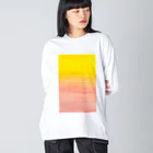 はにかむ工房のはにかむ(honeycomb) Big Long Sleeve T-Shirt