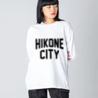 JIMOTOE Wear Local Japanの彦根市 HIKONE CITY ビッグシルエットロングスリーブTシャツ