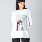 恋する乙女商店の貧血ちゃん ビッグシルエットロングスリーブTシャツ