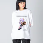 tachikawaのたぬきのこ ビッグシルエットロングスリーブTシャツ