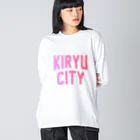 JIMOTO Wear Local Japanの桐生市 KIRYU CITY ビッグシルエットロングスリーブTシャツ