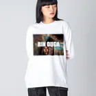 LPSTRING_桜雅凛公式ブランド🌹の桜雅凛プリントTシャツ Big Long Sleeve T-Shirt