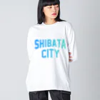 JIMOTOE Wear Local Japanの新発田市 SHIBATA CITY Big Long Sleeve T-Shirt