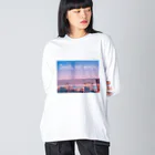 KEITOの東京の夕暮れ ビッグシルエットロングスリーブTシャツ