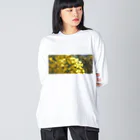 ビるばのミモザとハチ Big Long Sleeve T-Shirt