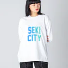 JIMOTO Wear Local Japanの関市 SEKI CITY ビッグシルエットロングスリーブTシャツ