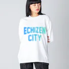 JIMOTOE Wear Local Japanの越前市 ECHIZEN CITY Big Long Sleeve T-Shirt