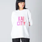 JIMOTOE Wear Local Japanの甲斐市 KAI CITY Big Long Sleeve T-Shirt