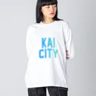 JIMOTOE Wear Local Japanの甲斐市 KAI CITY Big Long Sleeve T-Shirt