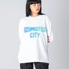 JIMOTOE Wear Local Japanの泉大津市 IZUMIOTSU CITY Big Long Sleeve T-Shirt