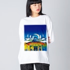 GALLERY misutawoのトルコ イスタンブールのスルタンアフメト・モスク Big Long Sleeve T-Shirt