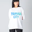 JIMOTOE Wear Local Japanの敦賀市 TSURUGA CITY Big Long Sleeve T-Shirt