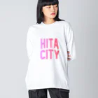 JIMOTOE Wear Local Japanの日田市 HITA CITY Big Long Sleeve T-Shirt