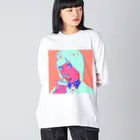 わたあめ食堂のシブヤ、フジ・ポップ Big Long Sleeve T-Shirt