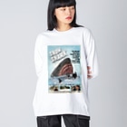 COMMA＋の『スノーシャーク 悪魔のフカヒレ』英語版ジャケット Big Long Sleeve T-Shirt