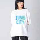 JIMOTOE Wear Local Japanの逗子市 ZUSHI CITY ビッグシルエットロングスリーブTシャツ