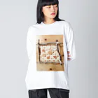 インコのお宿のみんなニコニコ、ティーシャツ、スマホケース、マスクなど。 Big Long Sleeve T-Shirt