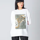 xxxyamachanのMARBLEIZE　縦書き Big Long Sleeve T-Shirt