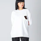 マウンテンゴリラのひょっこりグマ Big Long Sleeve T-Shirt