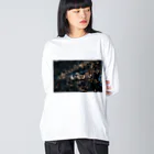am.の桜と光 Big Long Sleeve T-Shirt