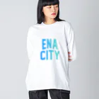 JIMOTOE Wear Local Japanの恵那市 ENA CITY Big Long Sleeve T-Shirt