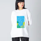 さかがわ成美の初夏の風を走る　 Big Long Sleeve T-Shirt