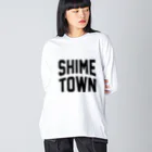 JIMOTOE Wear Local Japanの志免町 SHIME TOWN Big Long Sleeve T-Shirt
