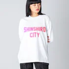 JIMOTOE Wear Local Japanの新城市 SHINSHIRO CITY ビッグシルエットロングスリーブTシャツ