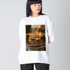 長期高温熟成の焼肉くん Big Long Sleeve T-Shirt