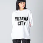 JIMOTOE Wear Local Japanの湯沢市 YUZAWA CITY ビッグシルエットロングスリーブTシャツ