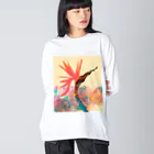 SUNRISE SOUNDのストレリチア ビッグシルエットロングスリーブTシャツ