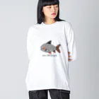 紫咲うにのからーぷろきろだす ビッグシルエットロングスリーブTシャツ