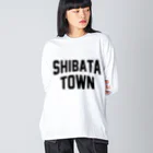 JIMOTOE Wear Local Japanの柴田町 SHIBATA TOWN Big Long Sleeve T-Shirt