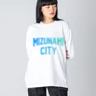 JIMOTOE Wear Local Japanの瑞浪市 MIZUNAMI CITY Big Long Sleeve T-Shirt