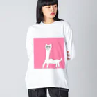 しらいちゃんお絵かきショップのアルパカさん Big Long Sleeve T-Shirt