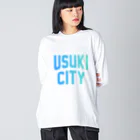 JIMOTOE Wear Local Japanの臼杵市 USUKI CITY Big Long Sleeve T-Shirt