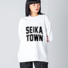 JIMOTOE Wear Local Japanの精華町 SEIKA TOWN ビッグシルエットロングスリーブTシャツ