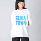 JIMOTOE Wear Local Japanの精華町 SEIKA TOWN ビッグシルエットロングスリーブTシャツ