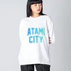 JIMOTOE Wear Local Japanの熱海市 ATAMI CITY Big Long Sleeve T-Shirt