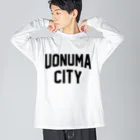 JIMOTOE Wear Local Japanの魚沼市 UONUMA CITY ビッグシルエットロングスリーブTシャツ