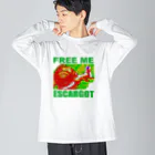 アインシュタインキャットのセクシーエスカルゴ Big Long Sleeve T-Shirt