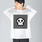 TACのKawaii SKULL #4410 Big Long Sleeve T-Shirt