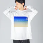 mizuphoto galleryのwestern sandy beach ビッグシルエットロングスリーブTシャツ