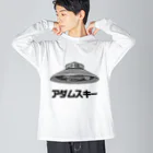 candymountainのアダムスキー型UFO ビッグシルエットロングスリーブTシャツ