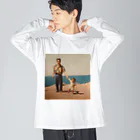 sisuの父と我の古い写真 Big Long Sleeve T-Shirt